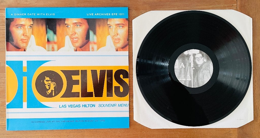Elvis Presley - A Dinner Date With Elvis - Import LP - 1986, LP, Import, Zo goed als nieuw, 12 inch