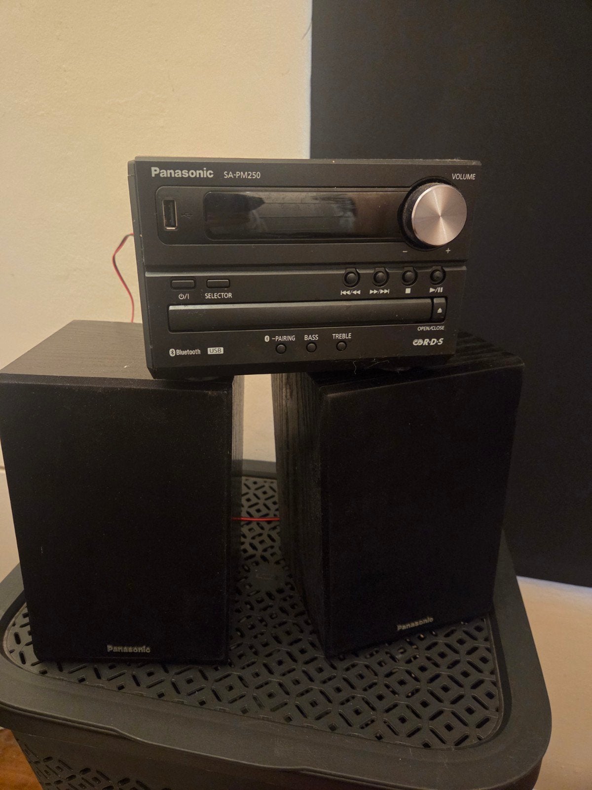 Panasonic SA-PM250 Microset met Bluetooth en CD, Overige merken, Gebruikt, Microset, Tuner of Radio