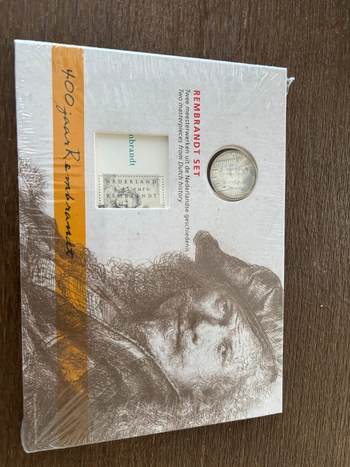 400 jaar Rembrandt Vijfje Zilveren Munt, Koningin Beatrix, Zilver, Euro's, Ophalen of Verzenden