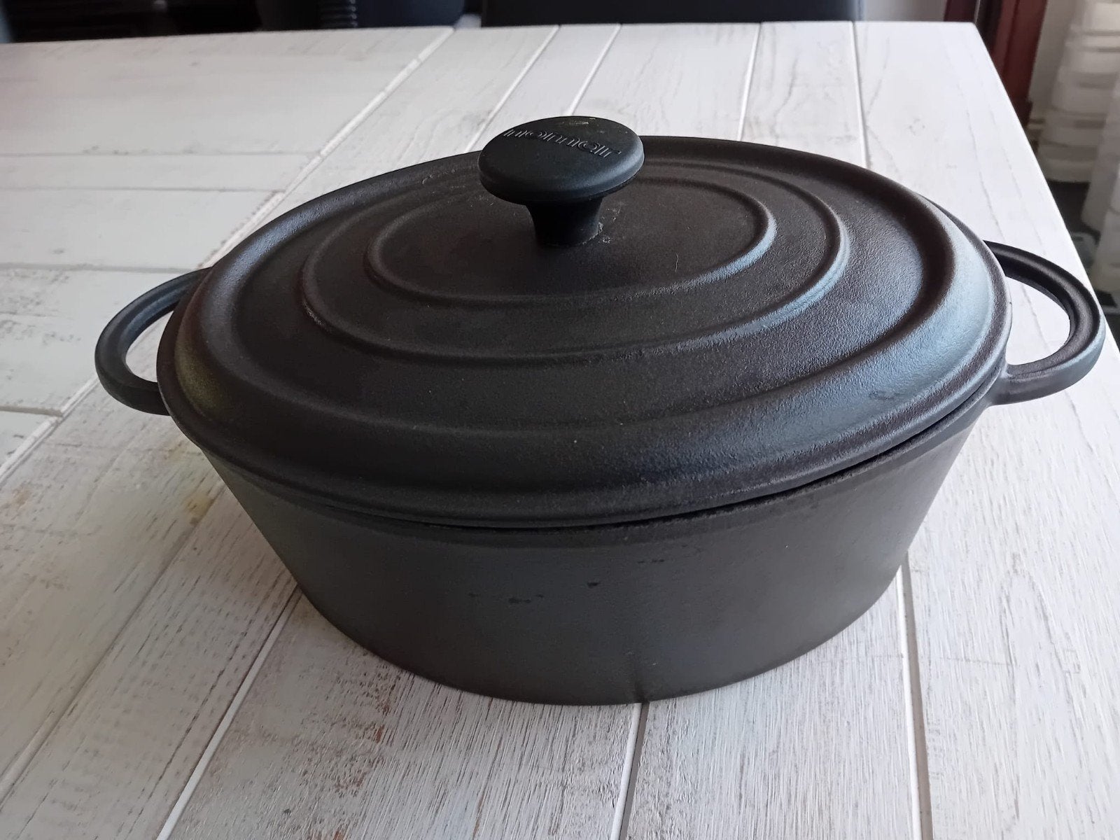 Nomar ( Staub) gietijzeren pan braadpan  27 cm ovaal, Ophalen of Verzenden