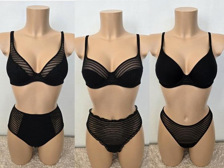 Nieuw marie jo basyl bhHeartshape bh 75cPlunge bh 75c, ., Zwart, Ophalen of Verzenden, BH