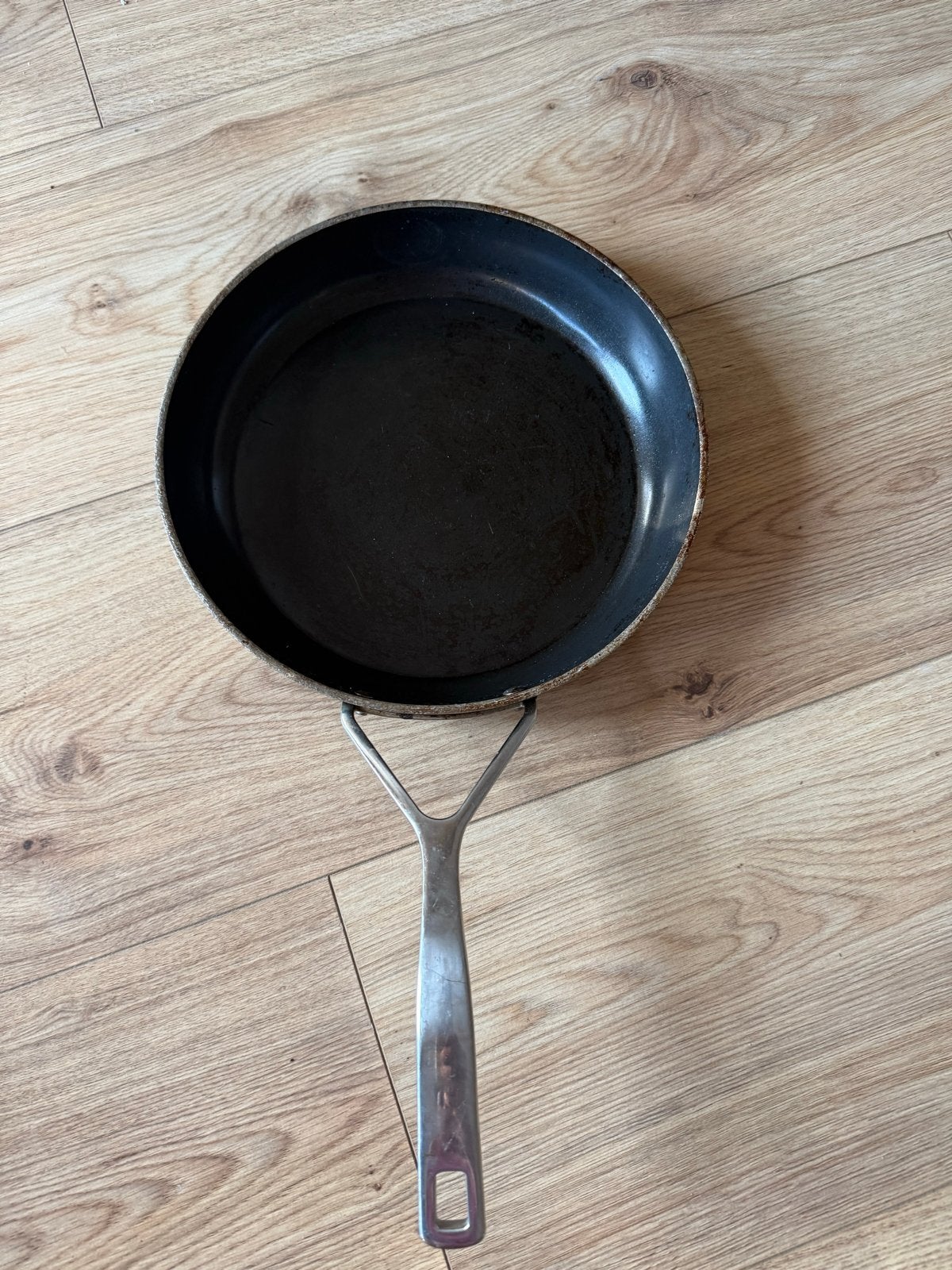Gratis Gebruikte Koekenpan, Huis en Inrichting, Keuken | Potten en Pannen, Ophalen, Gebruikt, Antiaanbaklaag, Overige merken