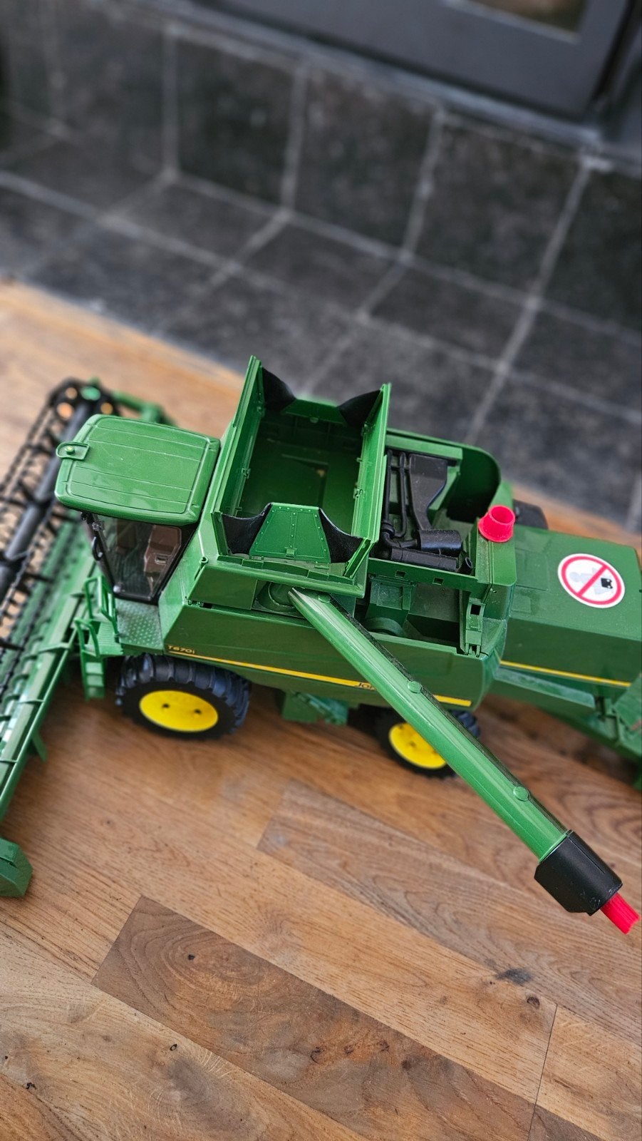 Bruder John Deere T670i combine, Ophalen, Gebruikt