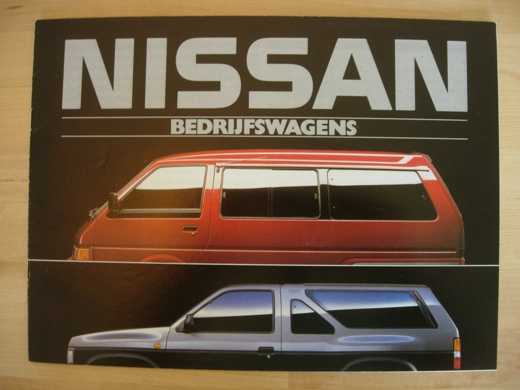 Nissan Patrol Terrano King Cab Urvan Vanette Brochure 1987, Ophalen of Verzenden, Zo goed als nieuw, Nissan, NISSAN