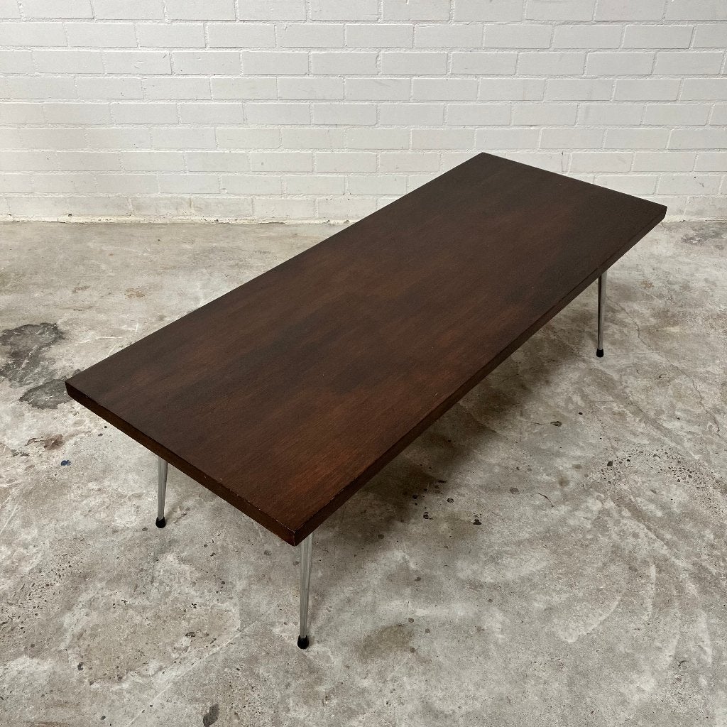Vintage design tafel jaren 60 salontafel TV meubel, Ophalen, Gebruikt, 100 tot 150 cm, 50 tot 100 cm