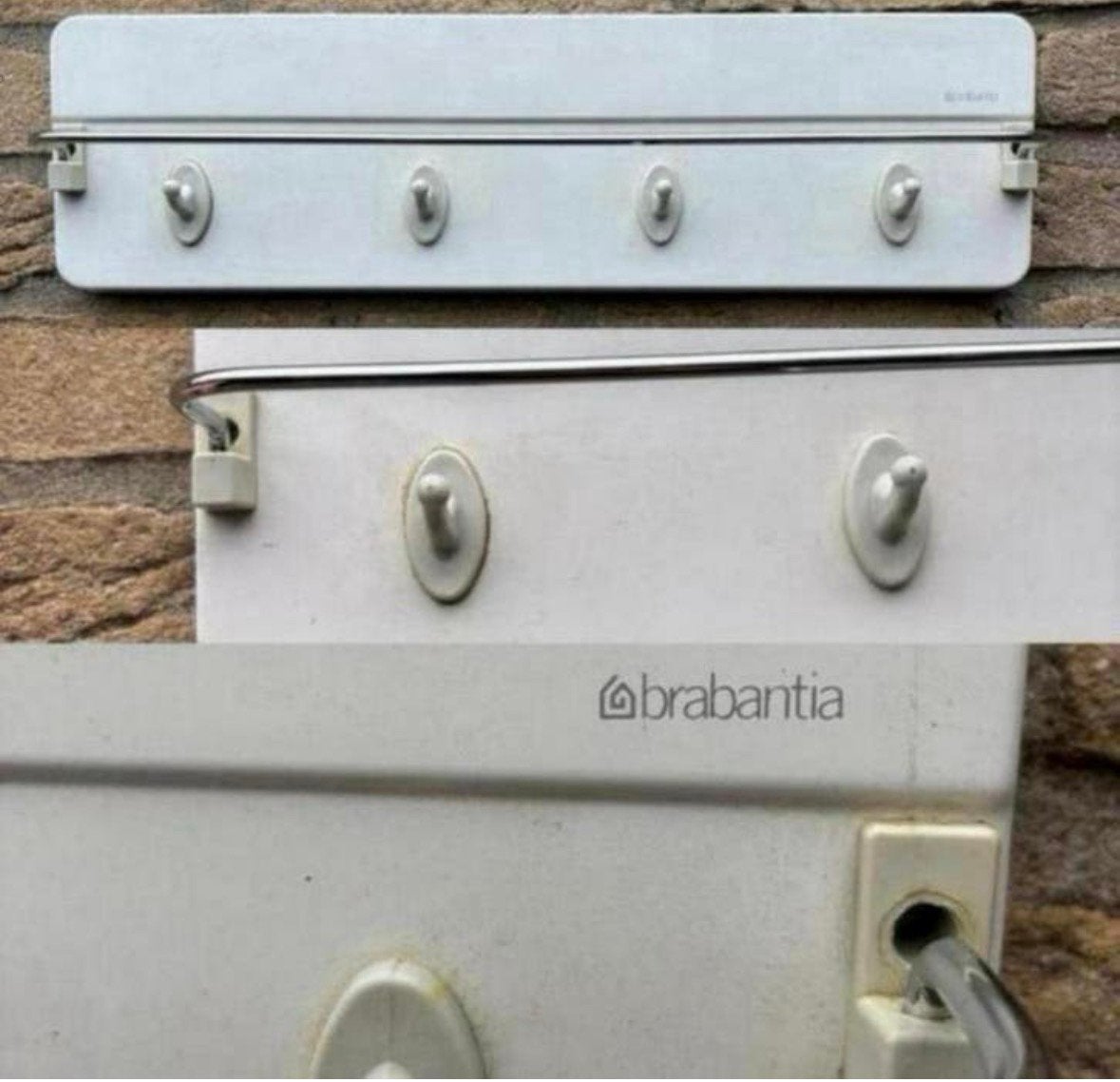 Vintage retro Brabants en jaren 70/80 keuken handdoekrek, Ophalen of Verzenden, Gebruikt, Brabantia