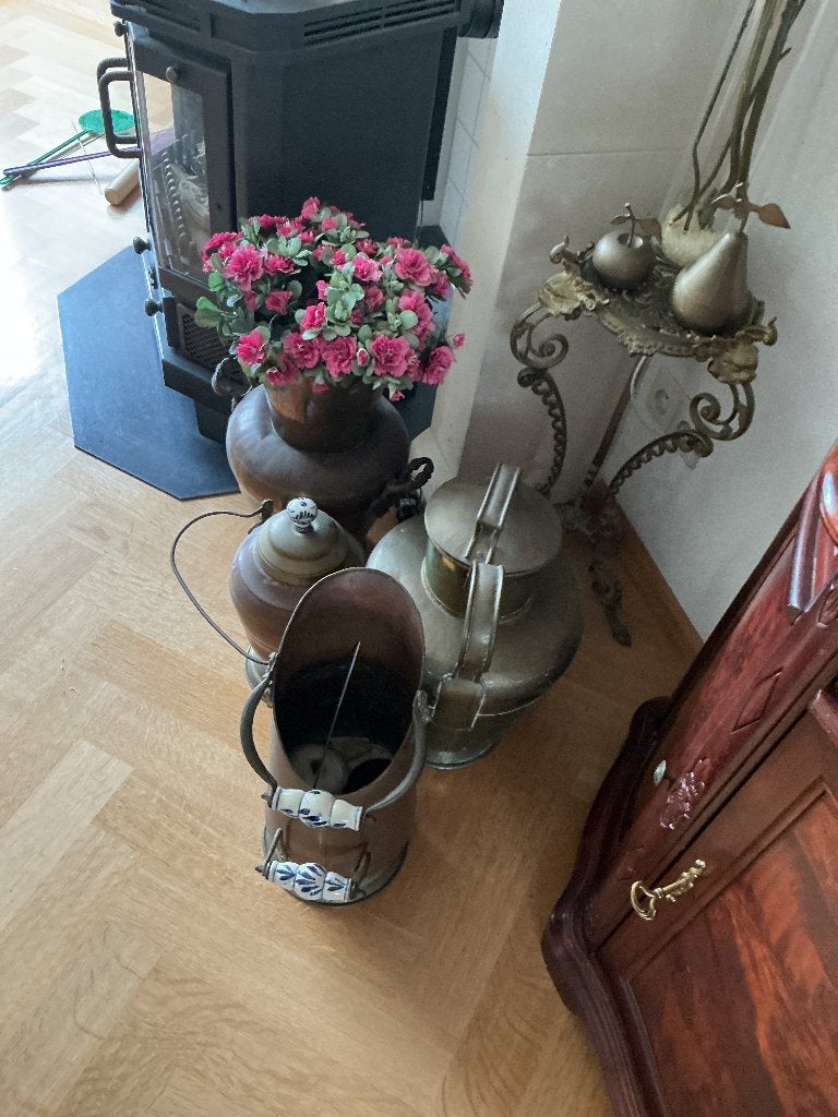 Koperen potten, Antiek en Kunst, Antiek | Koper en Brons, Ophalen, Koper
