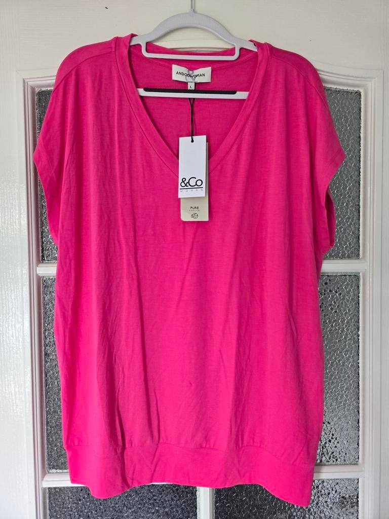 Nieuw &co woman andcowoman and cowoman L fuchsia, Ophalen of Verzenden, Nieuw, Roze