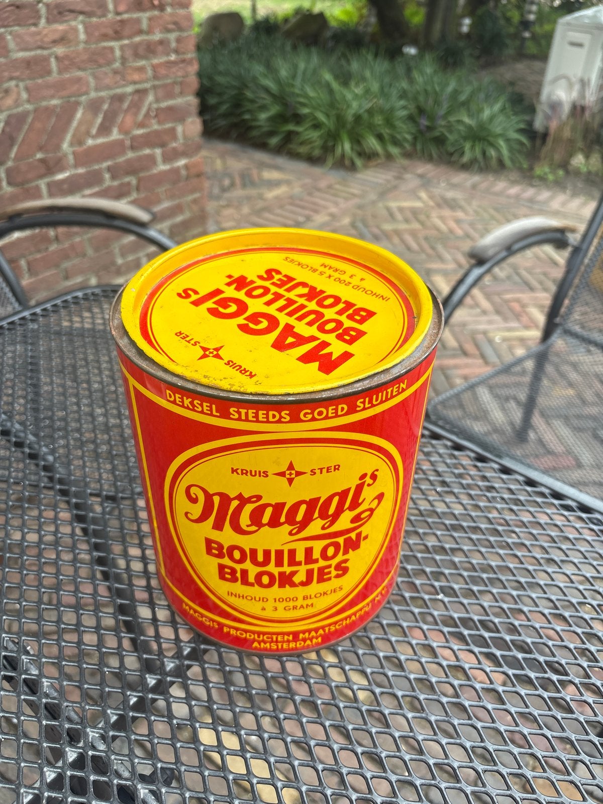 Vintage Maggi Bouillon Blokjes Blik - Zeldzaam Verzamelobjec, Ophalen