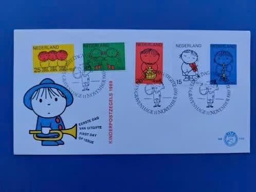 Postzegel NL 1969 FDC met Kinderzegels Dick Bruna 17-04, Ophalen of Verzenden, Na 1940, Gestempeld