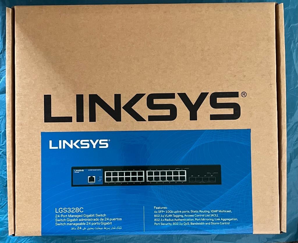 Linksys LGS328C-EU managed switch 10G SFP+ Uplinks new, Computers en Software, Netwerk switches, Ophalen of Verzenden, Nieuw