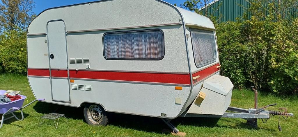 Originele Retro Wilk Caravan en vouwwagen in goede Staat, Rondzit, Omvormbare zithoek, 750 - 1000 kg, Particulier
