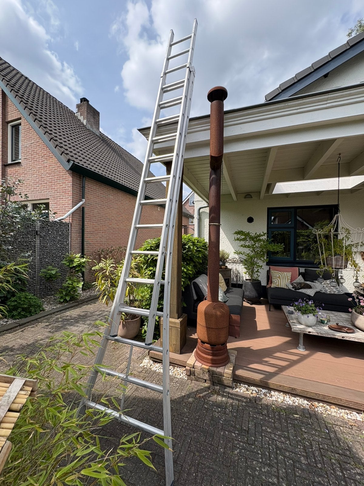 Te koop 2 delige ladder