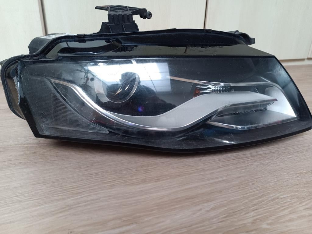 Audi A4 B8 Koplampen 2008-2015 met extra linker koplamp, Auto-onderdelen, Verlichting, Ophalen of Verzenden, Gebruikt, Audi