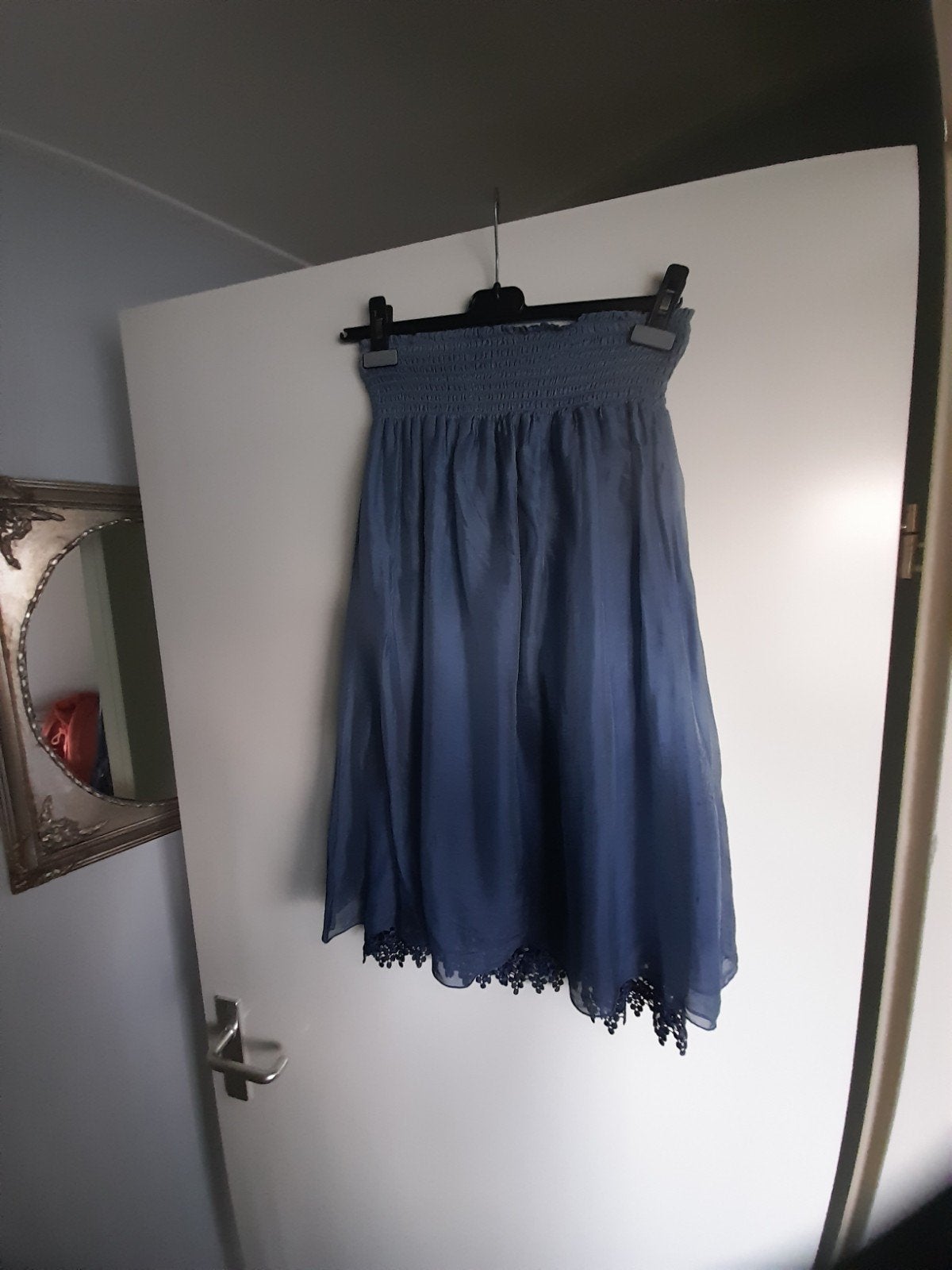 dames boho look rok licht blauw mt S/M, Maat 38/40 (M), Summum Woman, Blauw, Ophalen of Verzenden