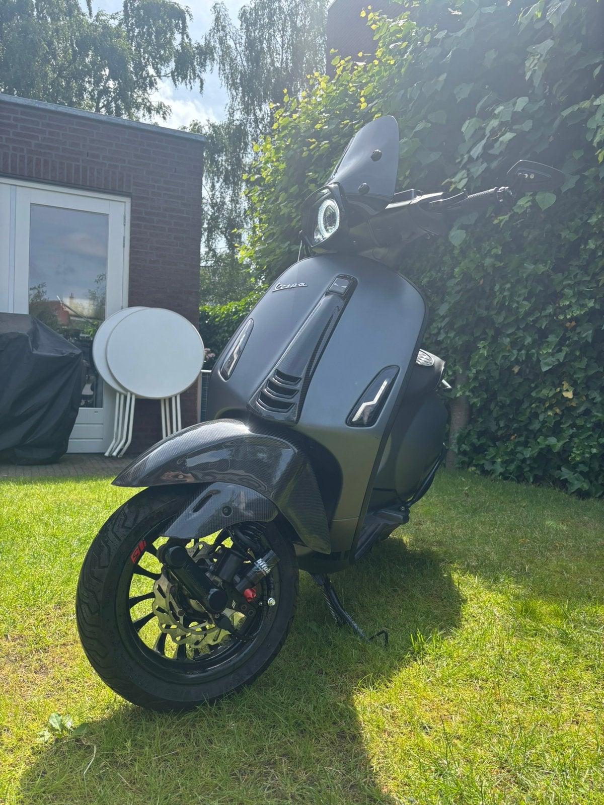 Vespa Sprint Iget Euro 4 2019 80cc Mat Grijs Akra bomvol, Ophalen, Gebruikt, Overige modellen