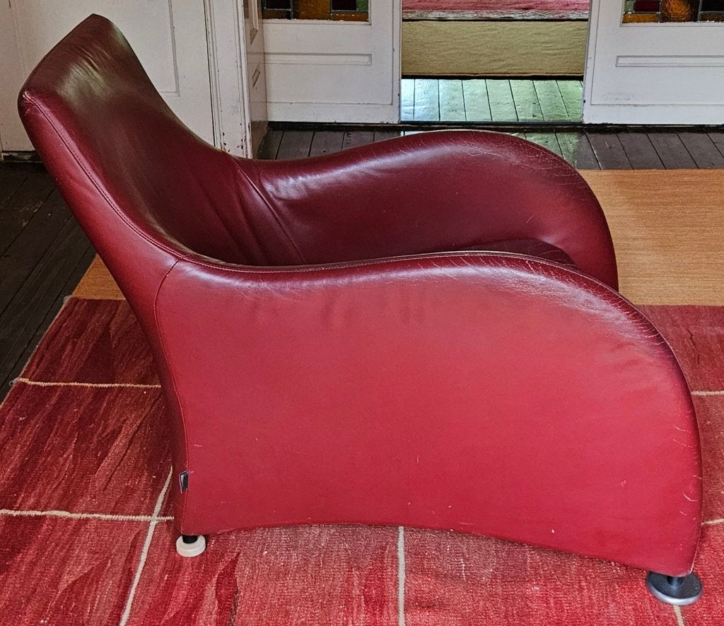 Montis Fauteuil Loge Gerard van den Berg, Huis en Inrichting, Fauteuils, Ophalen, Gebruikt, 100 tot 125 cm, Leer