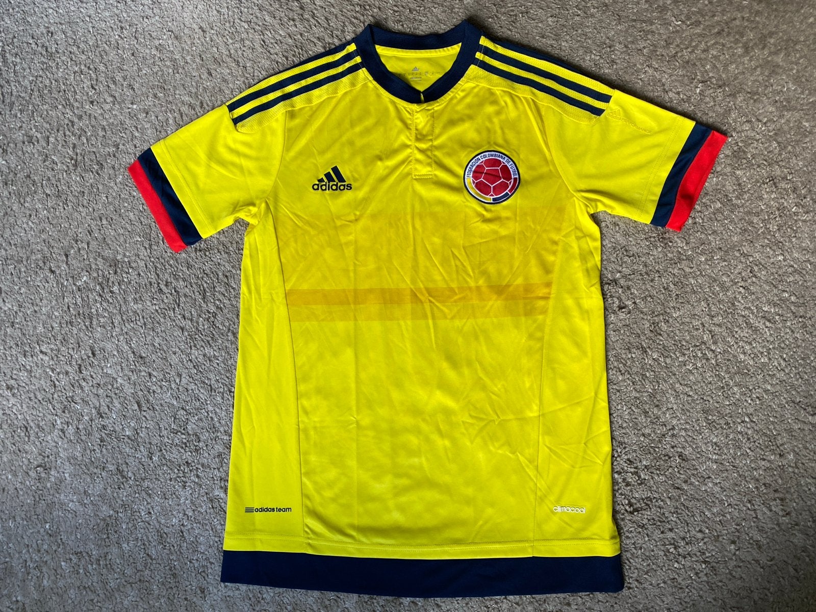 Adidas Colombia Thuisshirt 2015-2017 - Origineel - Maat S, Maat S, Ophalen of Verzenden, Zo goed als nieuw, Shirt