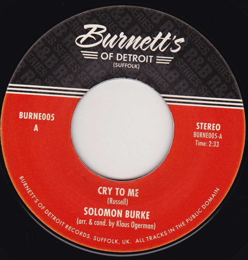 Solomon Burke - Cry To Me 7", Ophalen of Verzenden, Nieuw in verpakking, 7 inch, Pop
