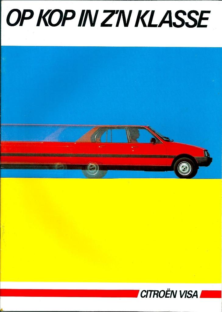 Folder Citroen Visa 1984, Ophalen of Verzenden, Gelezen, Citroën