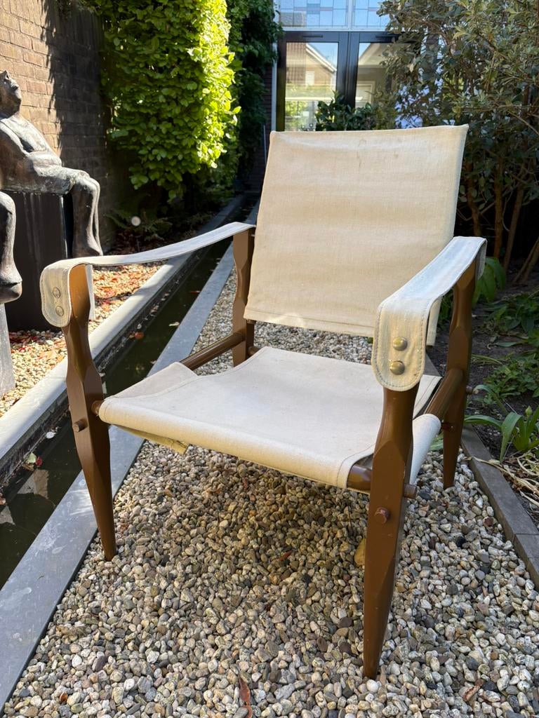 Safari Chair Kaare Klint (Model KK47000) Rud Rasmussen, Huis en Inrichting, Ophalen, Gebruikt, Kaare Klint (Model KK47000) Rud Rasmussen