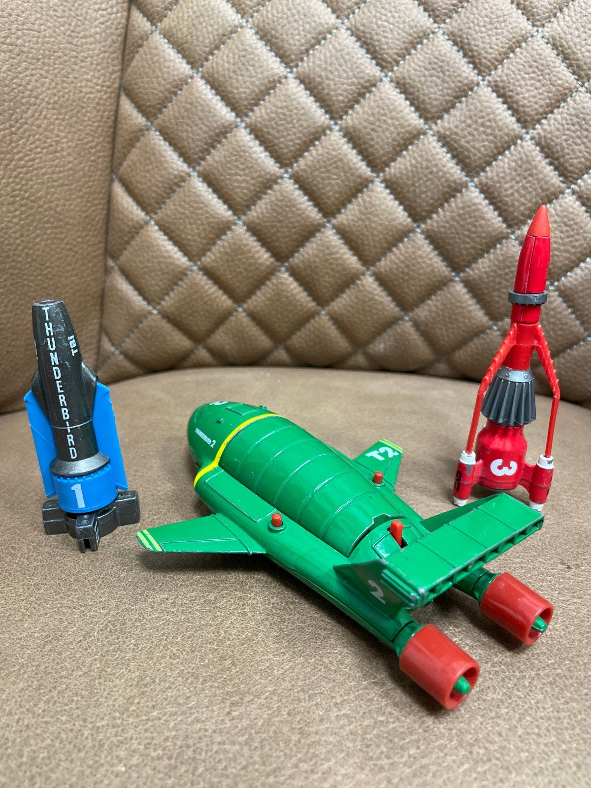 Thunderbirds 1, 2 en 3 speelgoedfiguren, Gebruikt, Ophalen of Verzenden, @, Matchbox