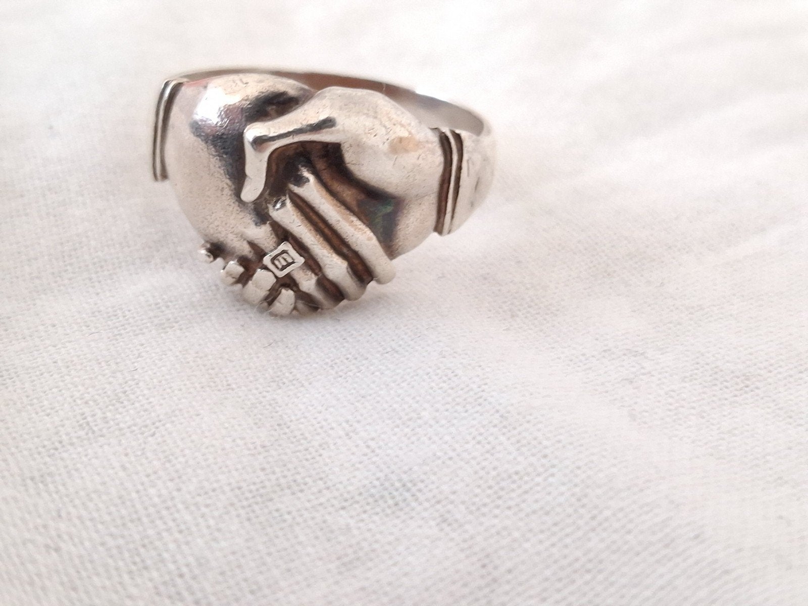 Zilveren heren ring grote maat 23, Ophalen of Verzenden, Zilver