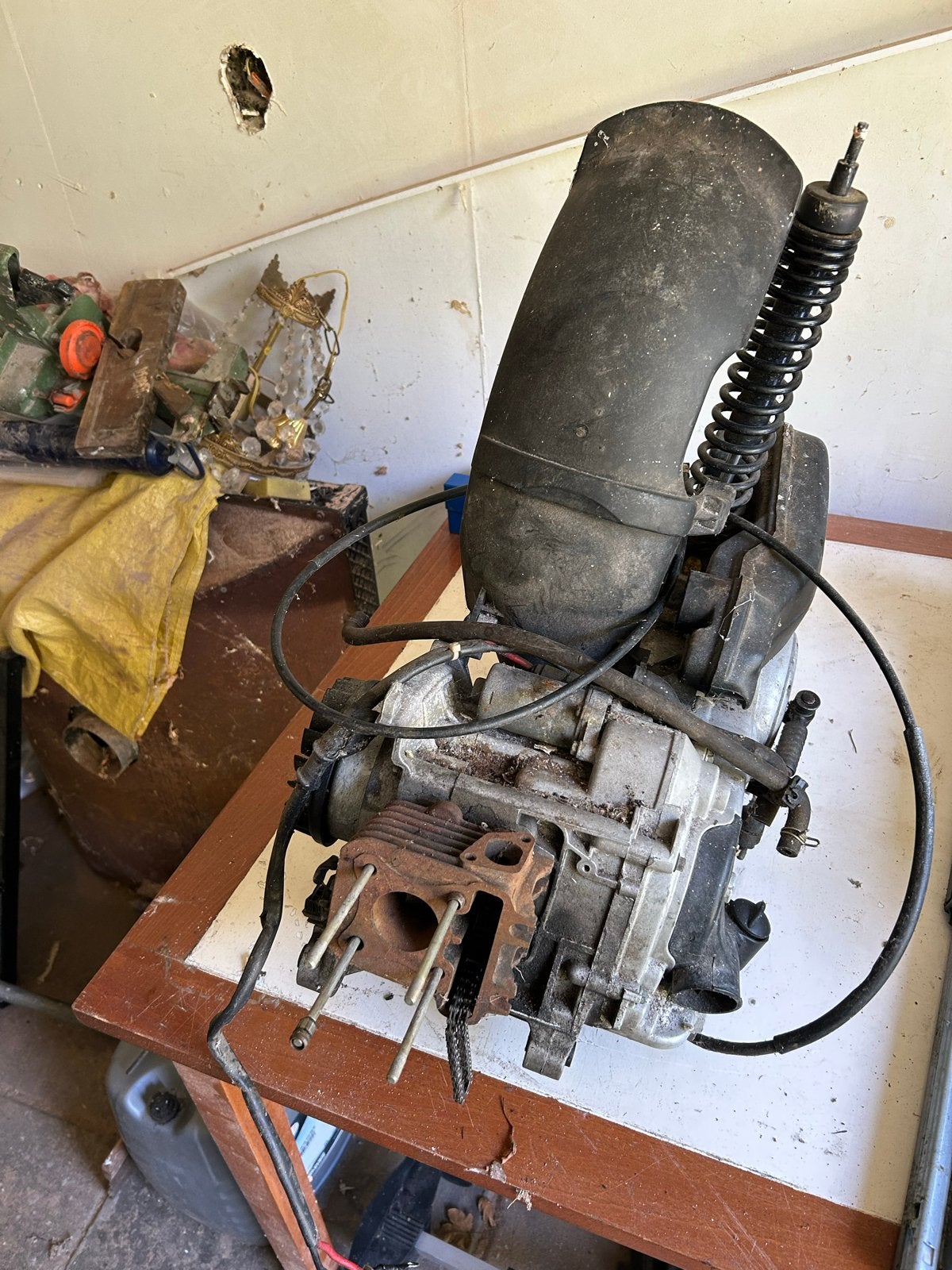 Scooter motorblok vespa met cilinder en zuiger, Ophalen, Gebruikt, Blok, Vespa zip