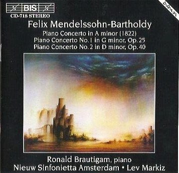 MENDELSSOHN Piano concerto in a CD BRAUTIGAM MARKIZ BIS ZGAN, Cd's en Dvd's, Cd's | Klassiek, Ophalen of Verzenden, Romantiek