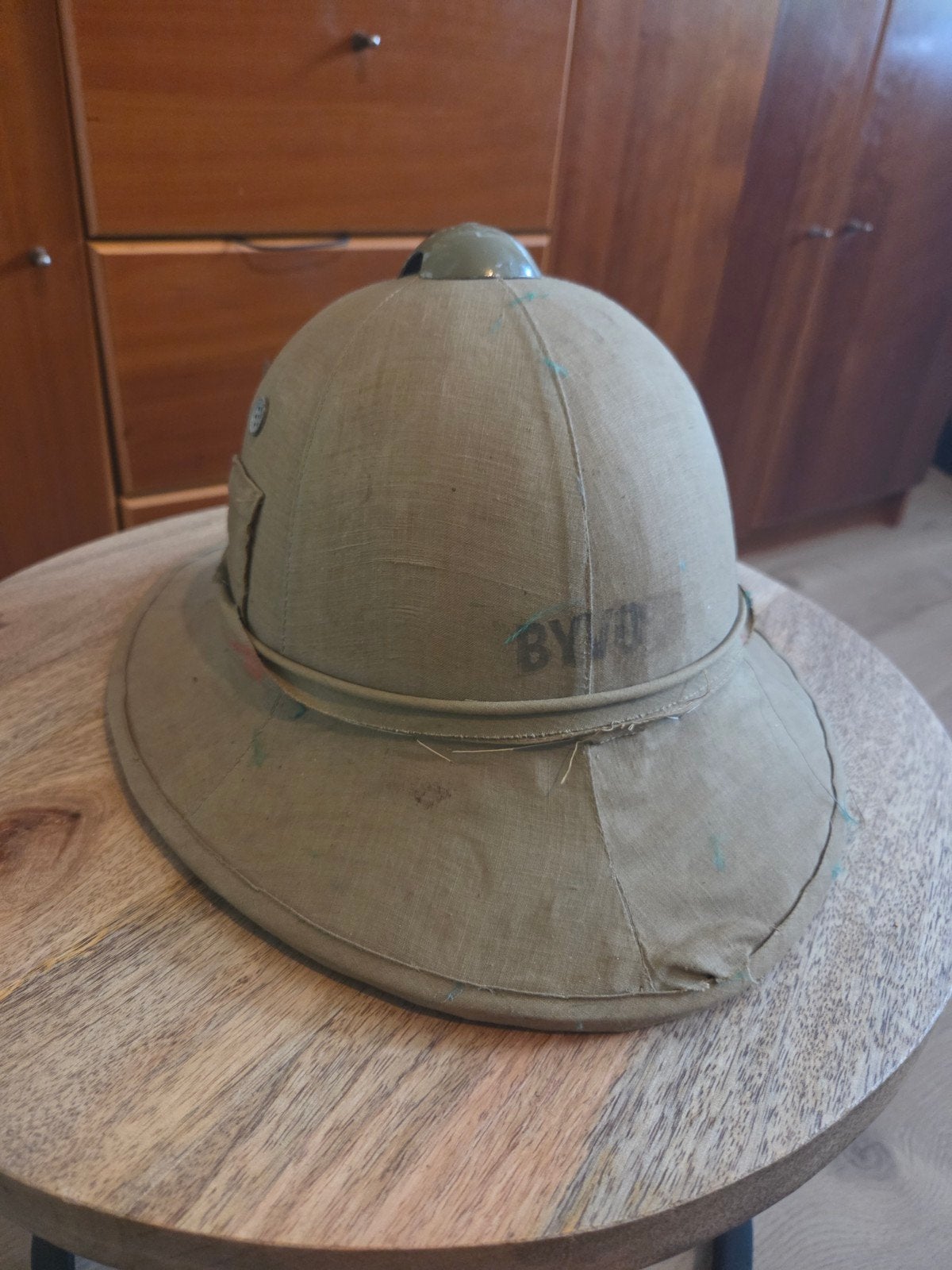 Vintage Tropenhelm / - Authentiek en Uniek, Verzamelen, Ophalen of Verzenden, Landmacht