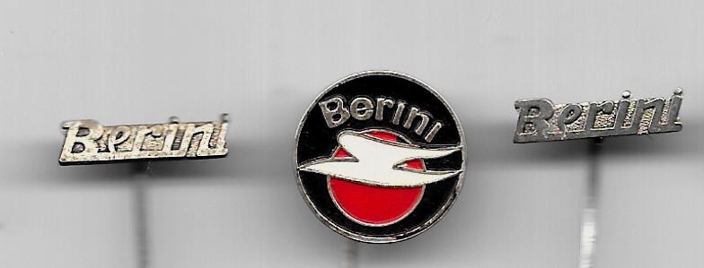 BERINI MOTOREN SPELDEN 3 STUKS, Verzamelen, Ophalen of Verzenden, Gebruikt, Merk, Speldje of Pin