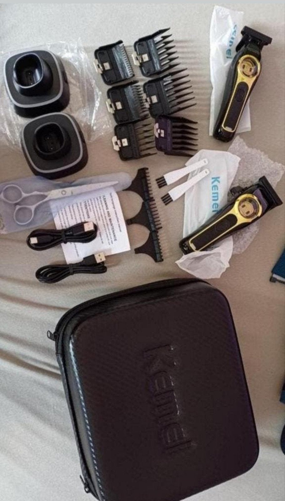 Kemei Professionele Elektrische Haartrimmer Set, Ophalen of Verzenden, Nieuw, Tondeuse