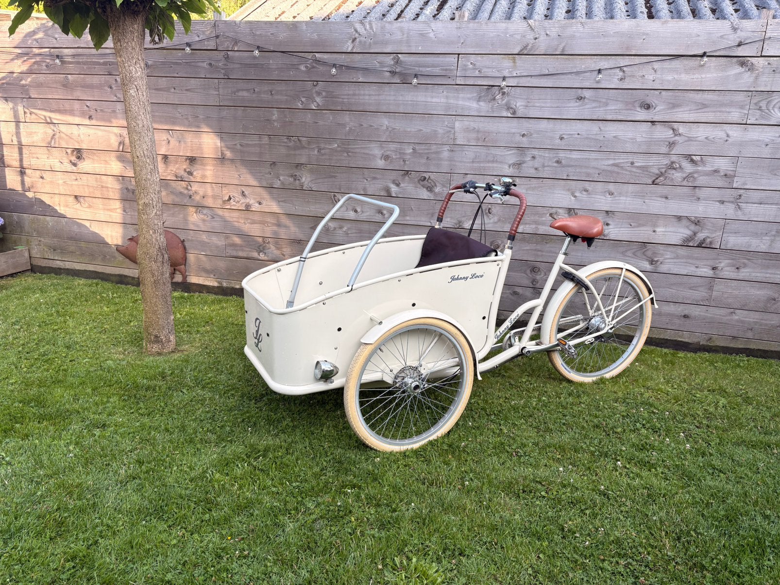 Johnny Loco Bakfiets, Ophalen, Elektrisch, Zo goed als nieuw, 2 kinderen