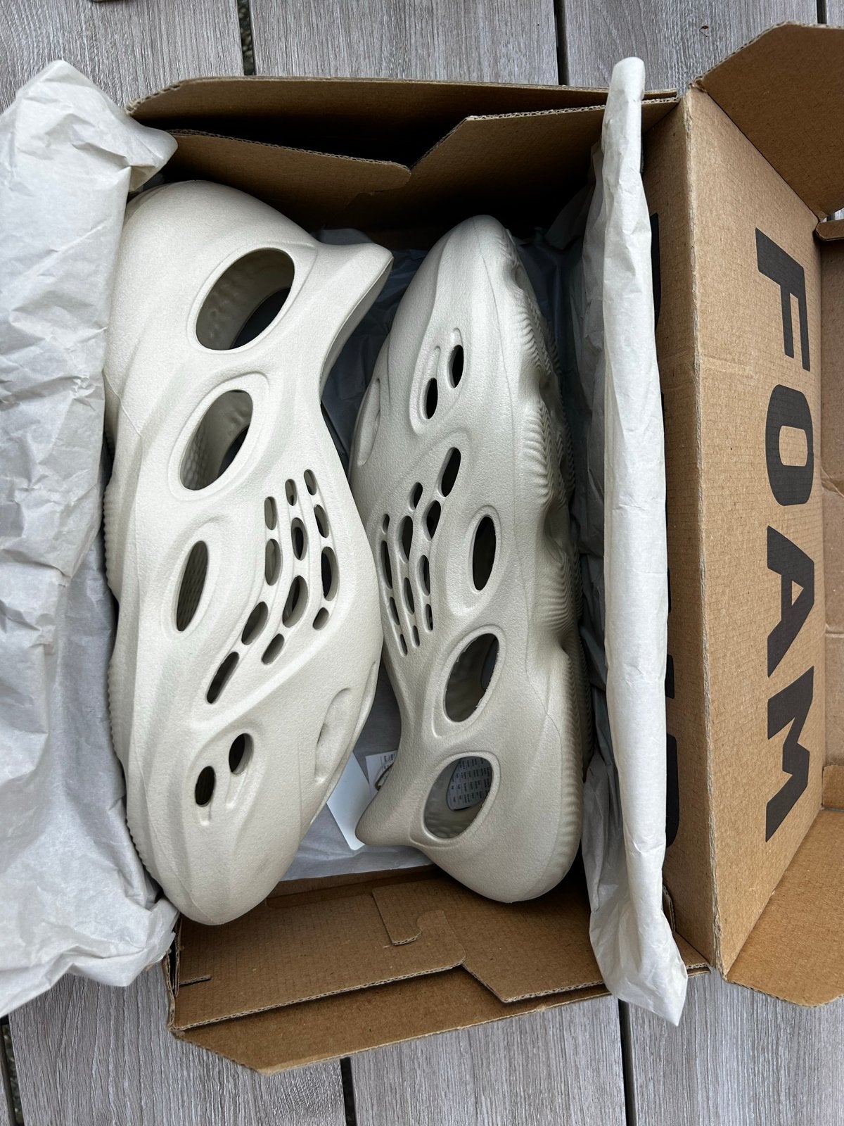 Adidas Yeezy Foam Runner 'Sand' - Maat 14, Kleding | Heren, Schoenen, Ophalen, Nieuw, Overige kleuren, Slippers