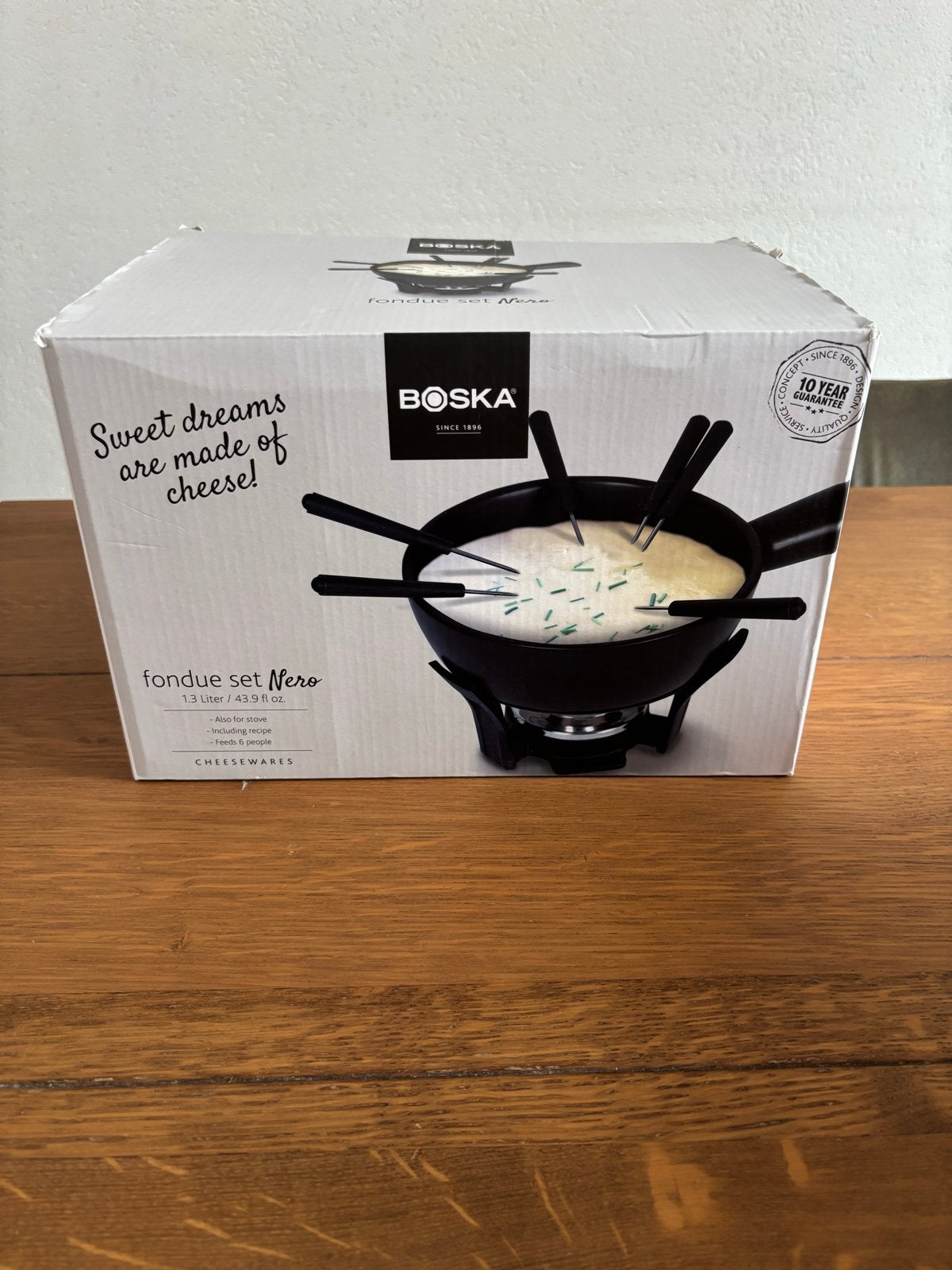 Boska kaasfondue set Nero - Nooit gebruikt, Overige typen, Nieuw, Ophalen of Verzenden, Zwart