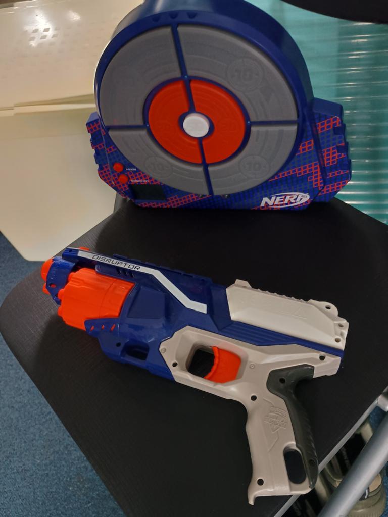 Nerf Disruptor Blaster met Elektronisch doelwit, Ophalen of Verzenden, Gebruikt, Jongen of Meisje
