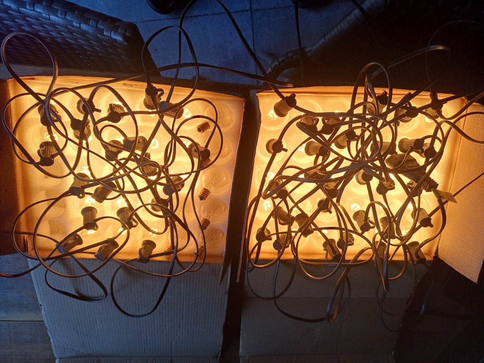 Feestverlichting Lichtsnoer met 50 lampjes (IP44), Ophalen, Gebruikt, Waterbestendig, Kunststof