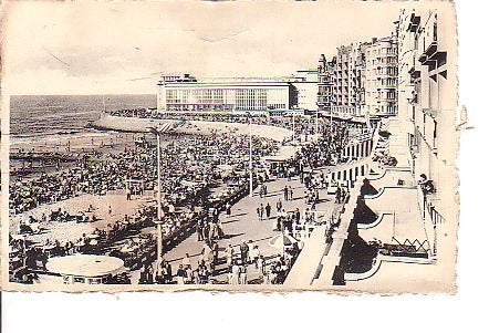 Ansichtkaart 	Oostende (België)	Kursaal en Strand, Verzenden, 1960 tot 1980, Gelopen, West-Vlaanderen