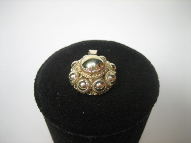 Antieke Zeeuwse Gouden 14 karaat knoophanger 25 mm 1880, Verzenden, Goud, Hanger