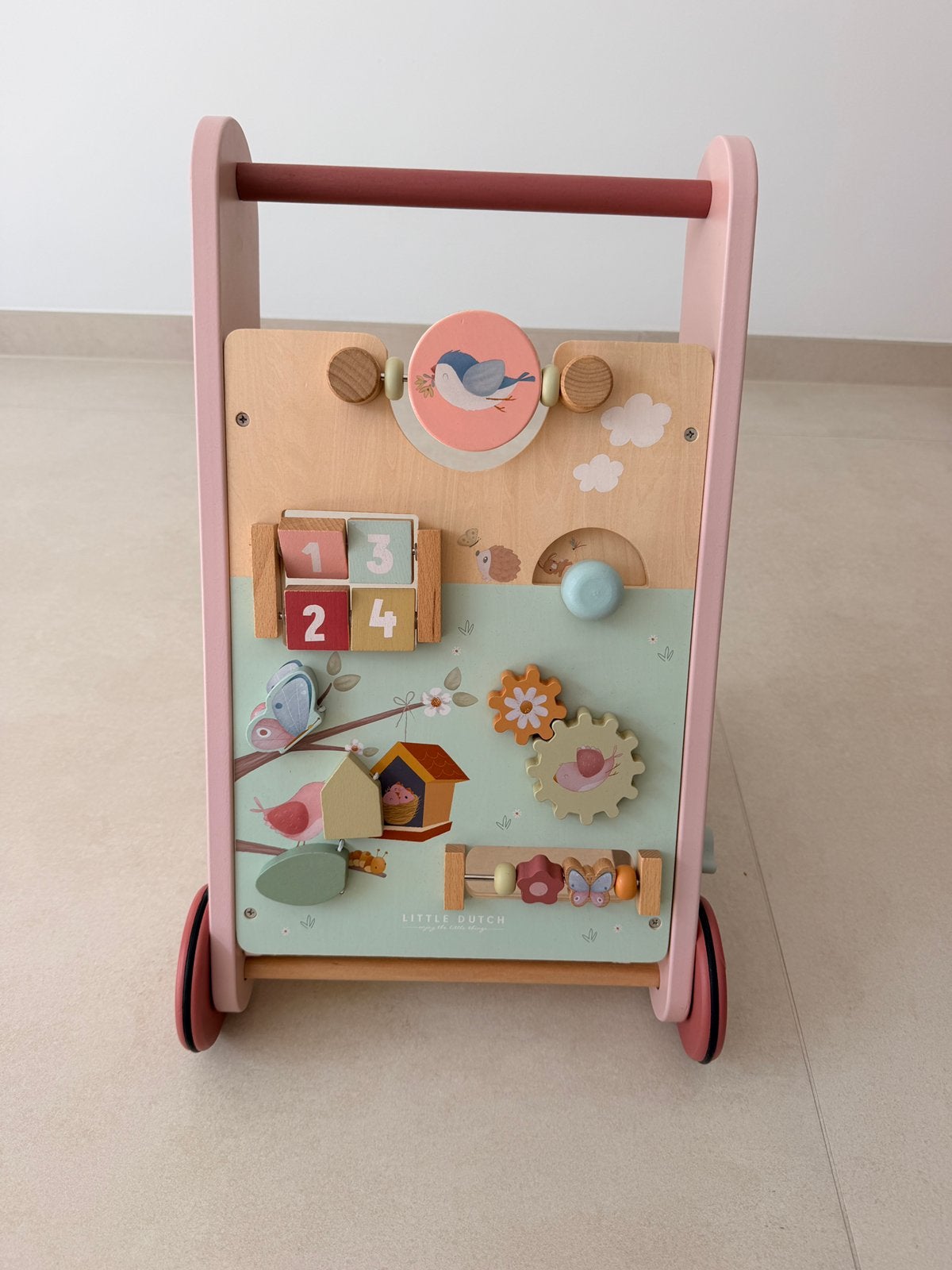 Little dutch loopwagen, Kinderen en Baby's, Speelgoed | Houten speelgoed, Ophalen, Zo goed als nieuw, Duw- of Trekspeelgoed