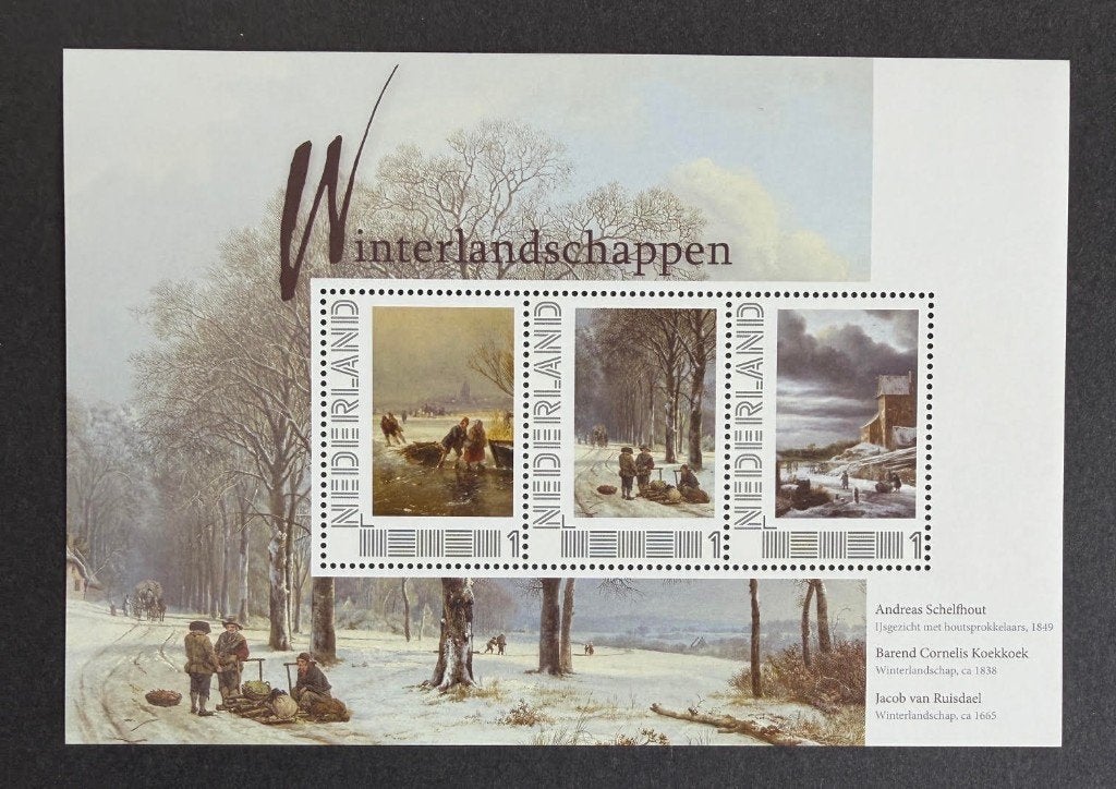 Winterlandschappen, Verzenden, Na 1940, Postfris