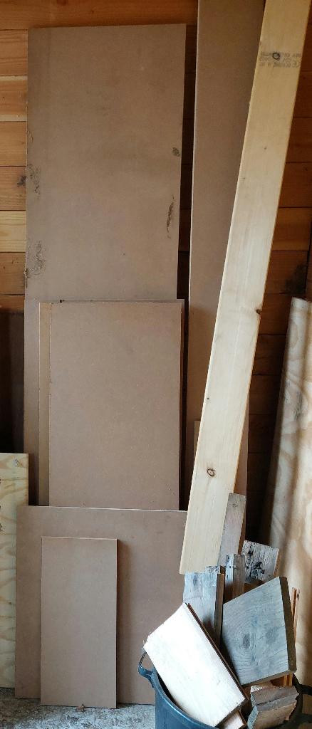 Reststukken MDF, Doe-het-zelf en Verbouw, Hout en Planken, Ophalen, Minder dan 25 mm, Nieuw, Pallet