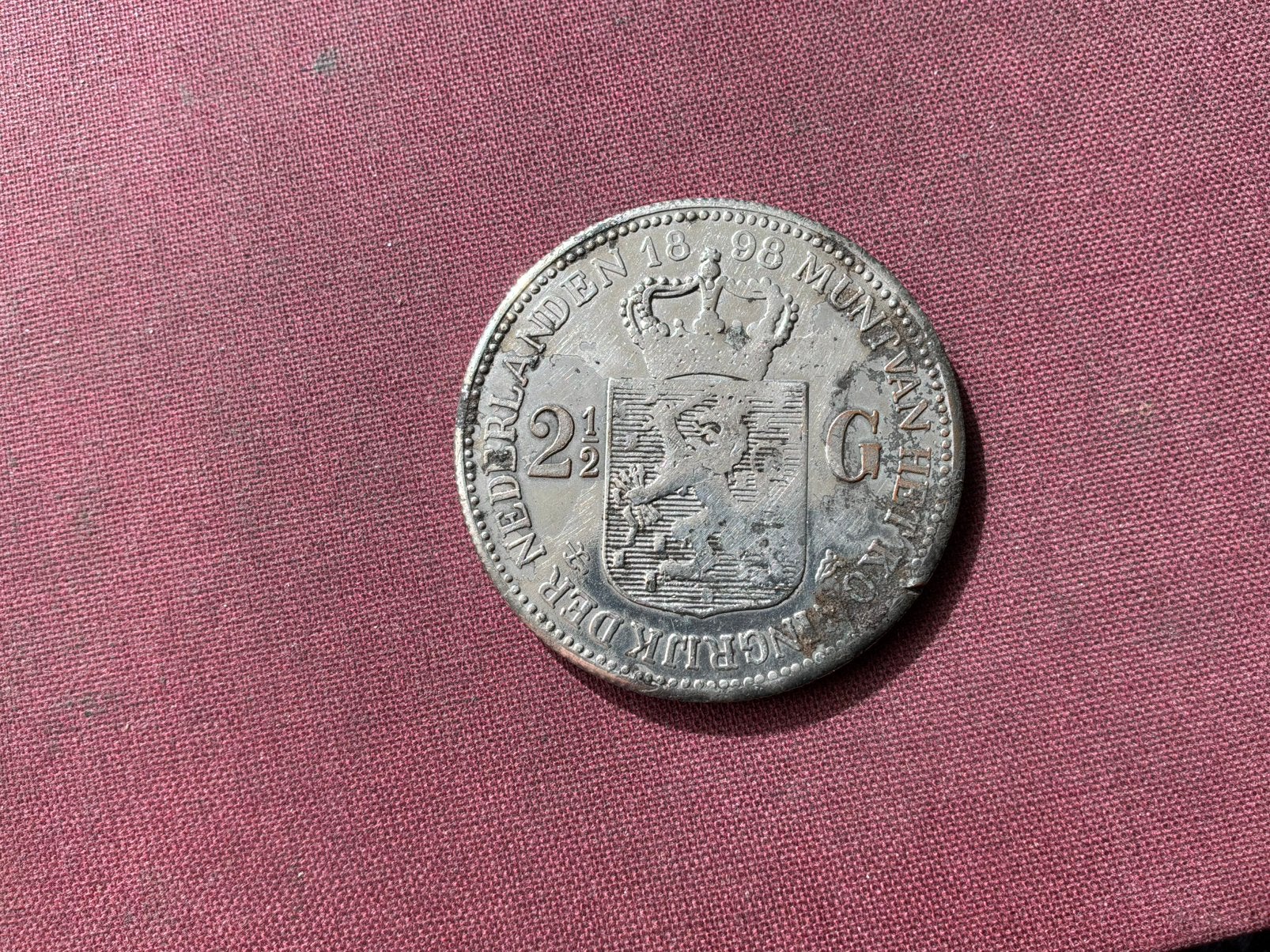 Valse rijksdaalder, wel oud, Postzegels en Munten, Munten | Nederland, Ophalen of Verzenden, Koningin Wilhelmina, 2½ gulden