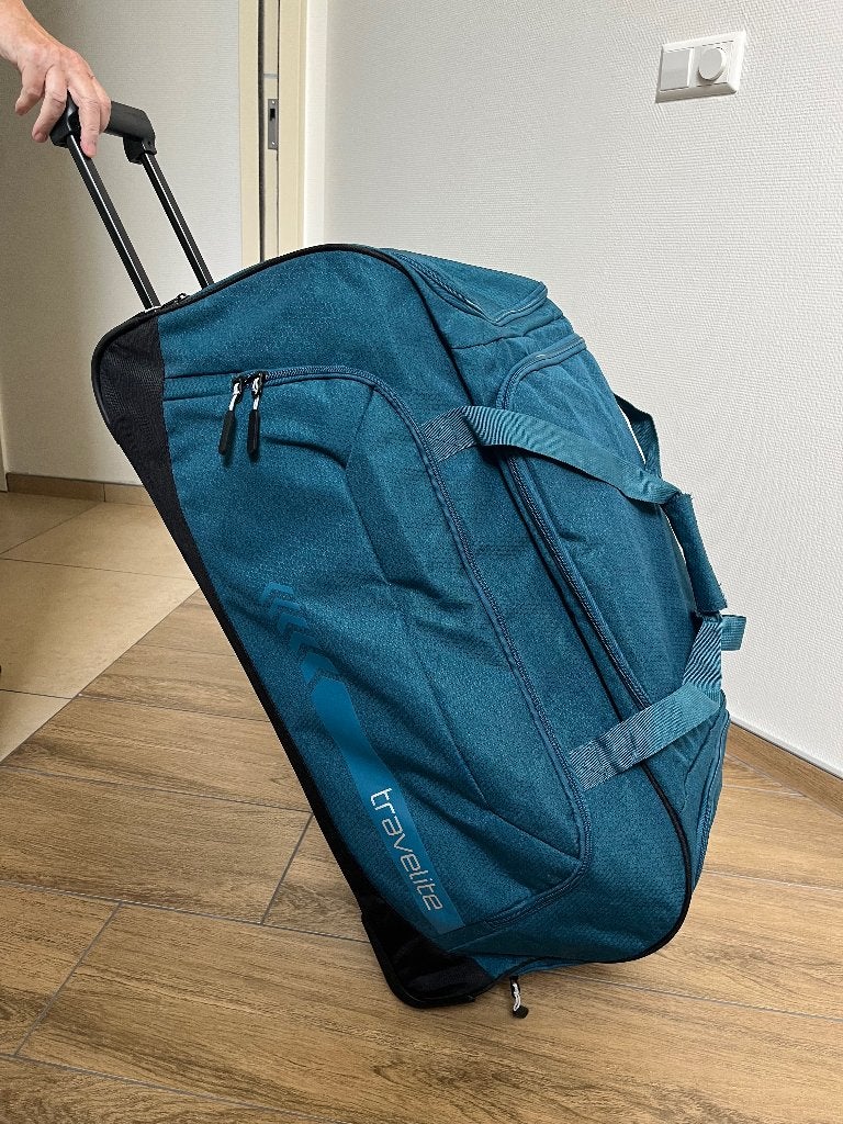 Travelite Trolley Travel Bag reistas blauw, Ophalen, Blauw, Nieuw, 80 cm of meer