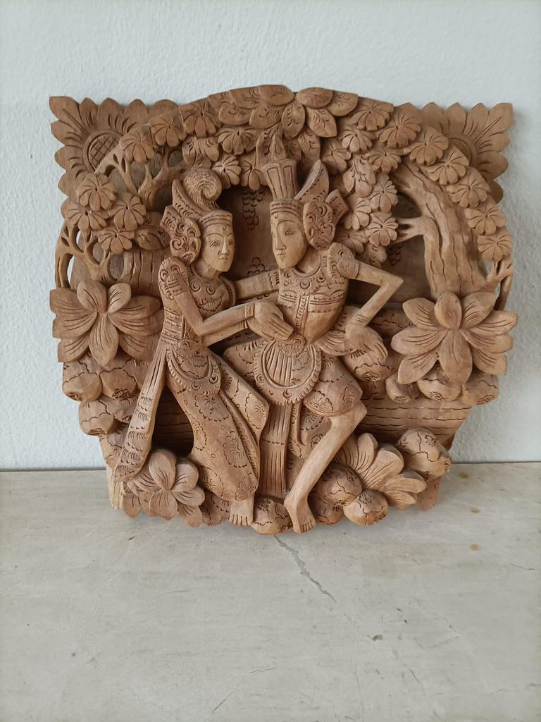 Houten plaquette, Ophalen of Verzenden, Zo goed als nieuw