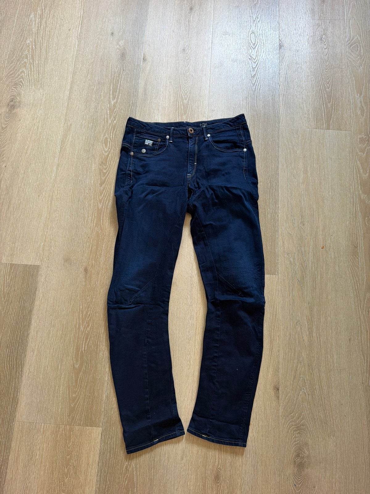 G-Star RAW Arc 3D Tapered Jeans - Donkerblauw, Verzenden, Gedragen, Blauw, W27 (confectie 34) of kleiner