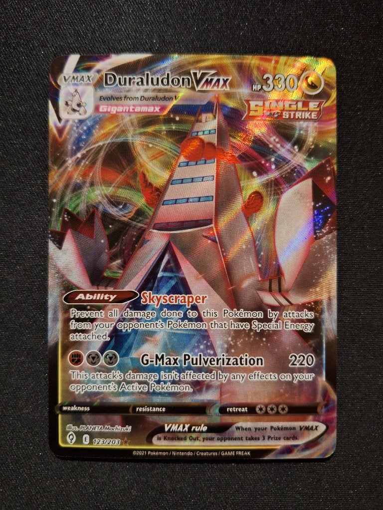Duraludon VMAX #123 (Evolving Skies), Verzenden, Zo goed als nieuw, Losse kaart