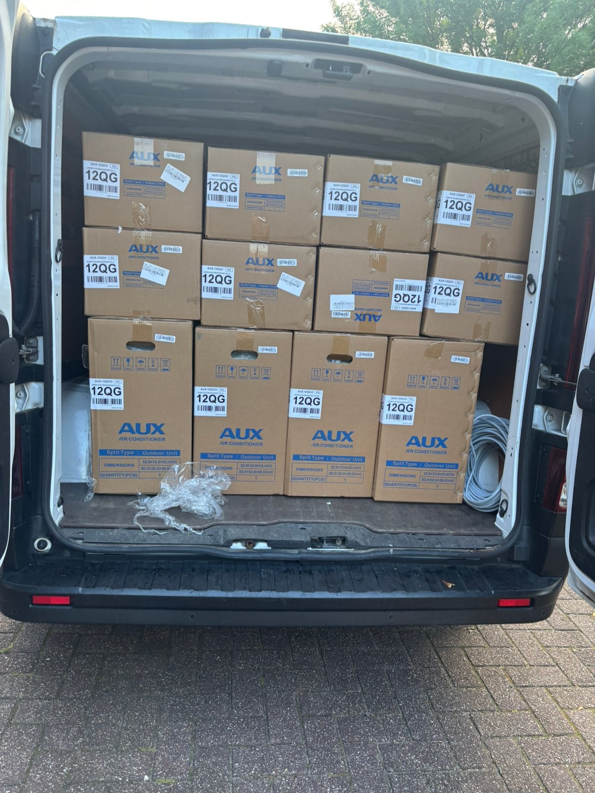 SALE!  AUX Q-SMART ECO AIRCO 3,5KW complete set, Witgoed en Apparatuur, Airco's, Ophalen, Zo goed als nieuw