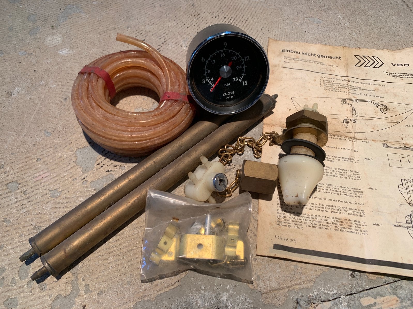 Vintage NOS complete VDO snelheidsmeter Log, Watersport en Boten, Ophalen of Verzenden, Zo goed als nieuw