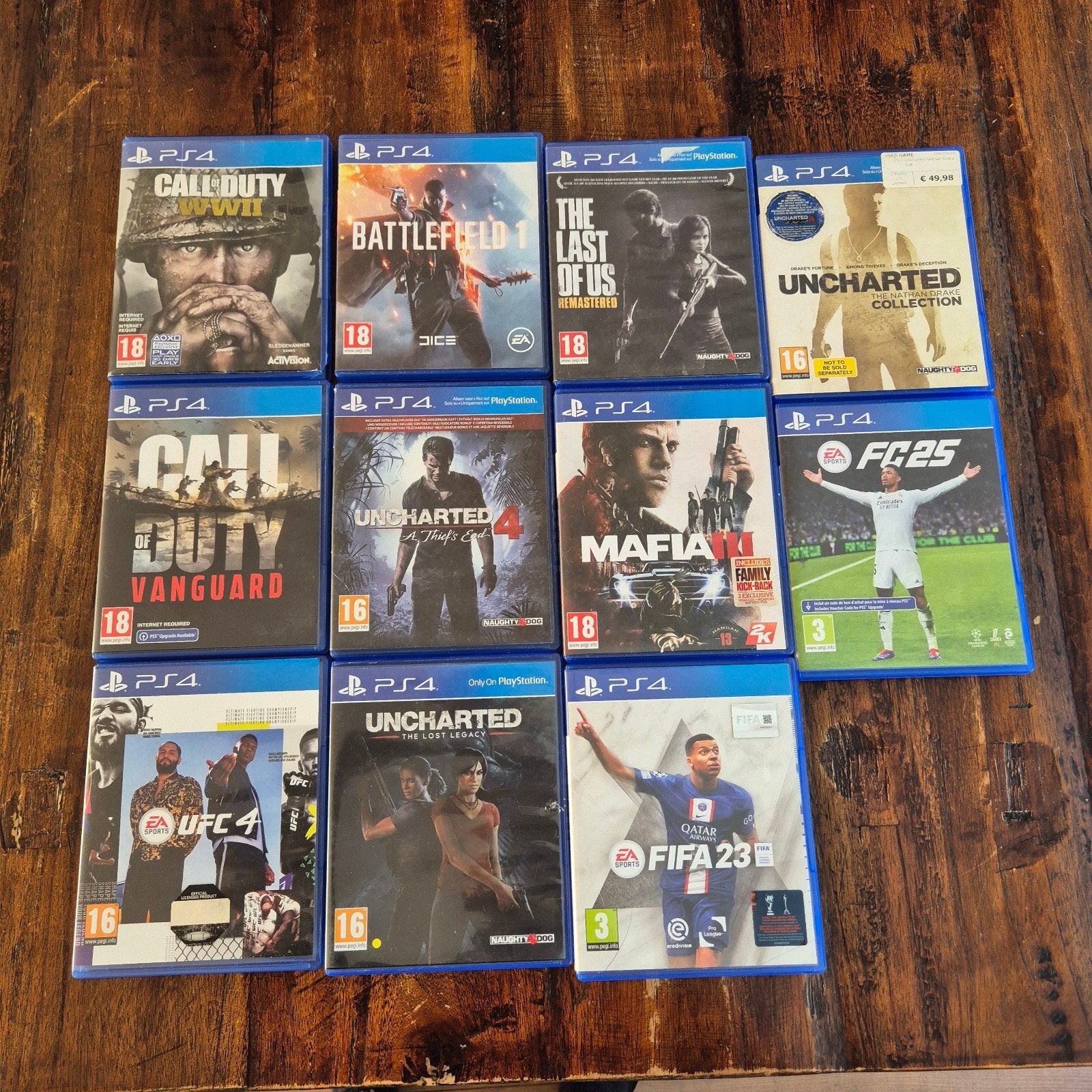 PlayStation 4 met  11 games, Met 2 controllers, Ophalen of Verzenden, Original, 500 GB